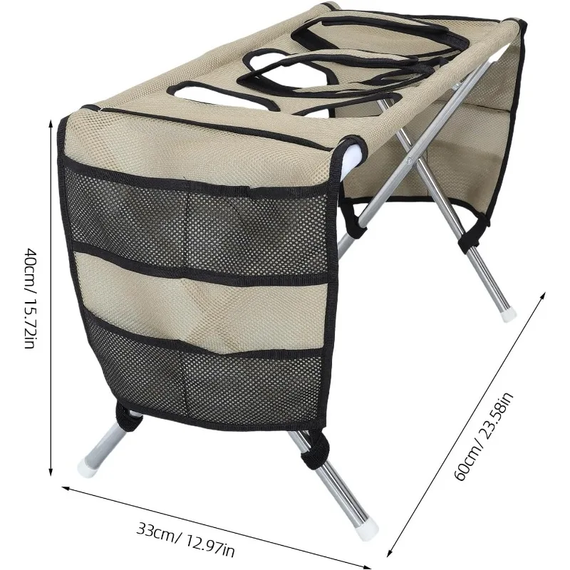 Portable Pet Foldable Nail Grooming Bath Hammock Stand Clipping Helper Mesh Bathing Drying Table for Kitten Small Cats