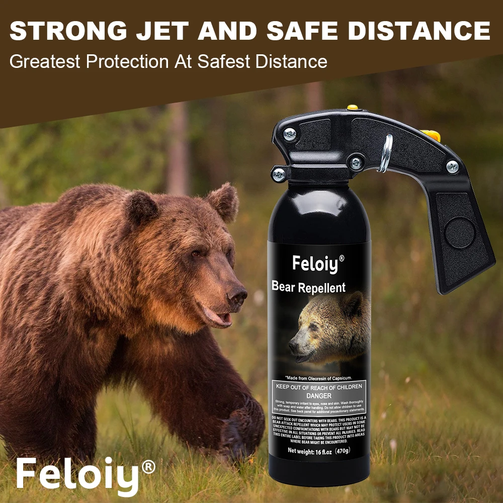 Personal Safety, Maximum Strength Bear Spray Strong Pepper Spray - Self Defense for Hiking, Camping and Other Outdoor Activities