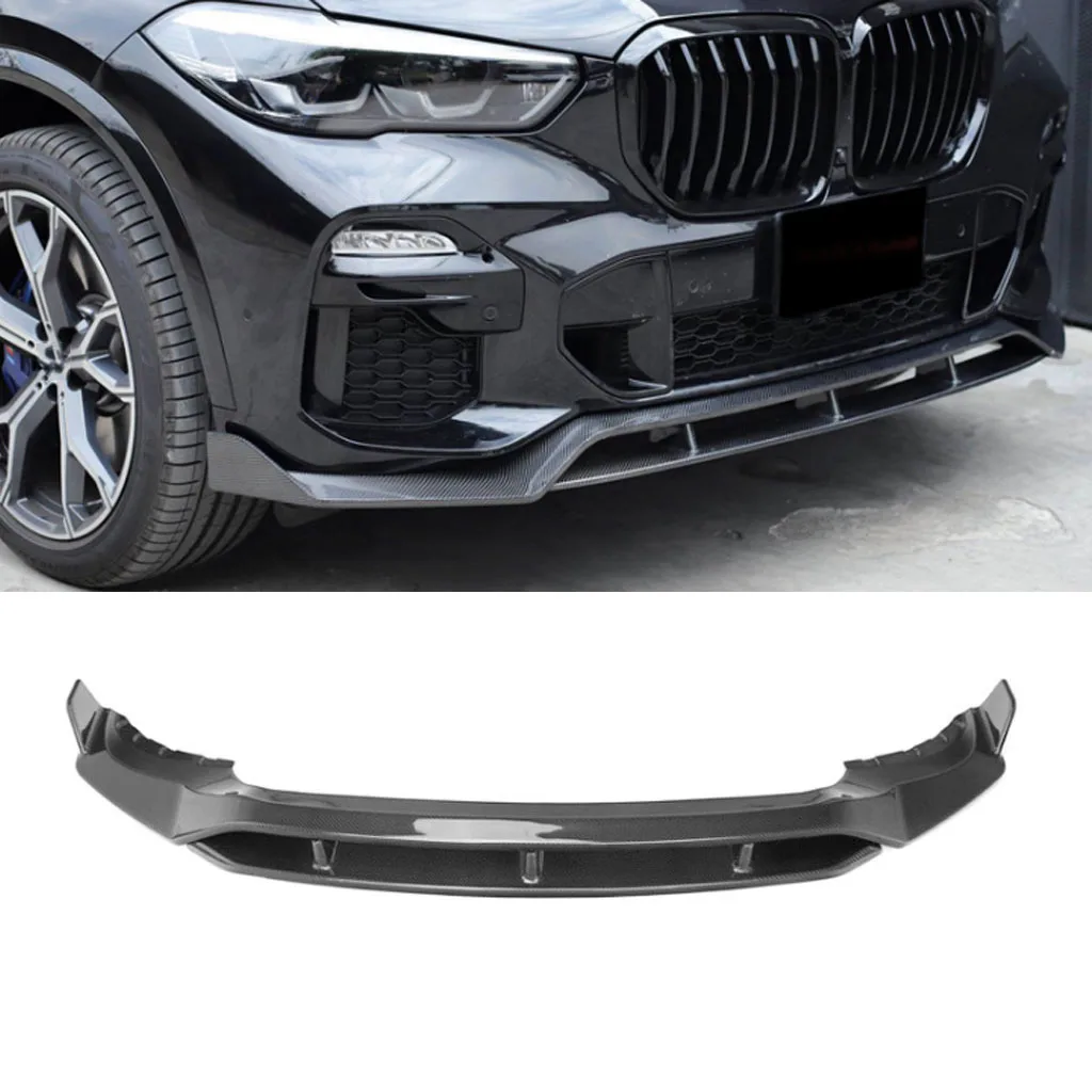 

Car Front Bumper Lip Spoiler Diffuser Splitters Body Kit Aprons Cover Guard Trim For BMW X5 G05 M Sport 2019 2020 2021 2022 2023