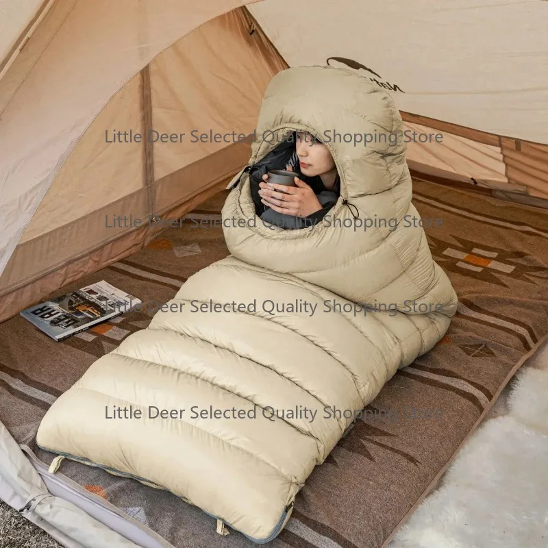 CW700/CW1000 Down Sleeping Bag - Rectangular Envelope for Winter Camping