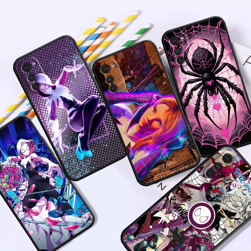 

Marvel Spider Gwen Phone Case For Motorola G85 Edge 50 G24 G35 G14 G04 40 G72 G34 G31 G Stylus G54 G13 G32 5G Black