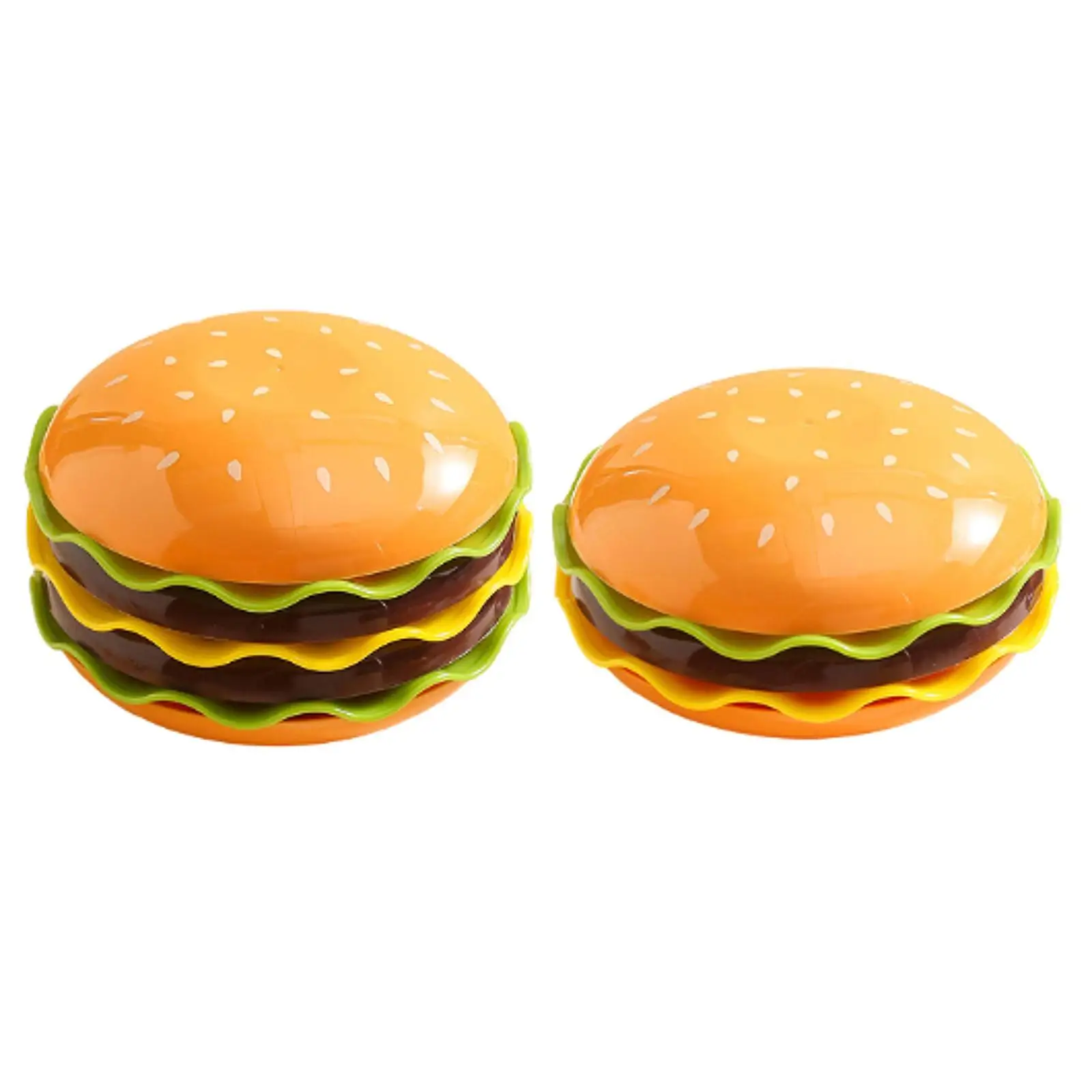 Stackable Burger Plate Set Plates and Bowls Set Cute Dinner Plate Multipurpose