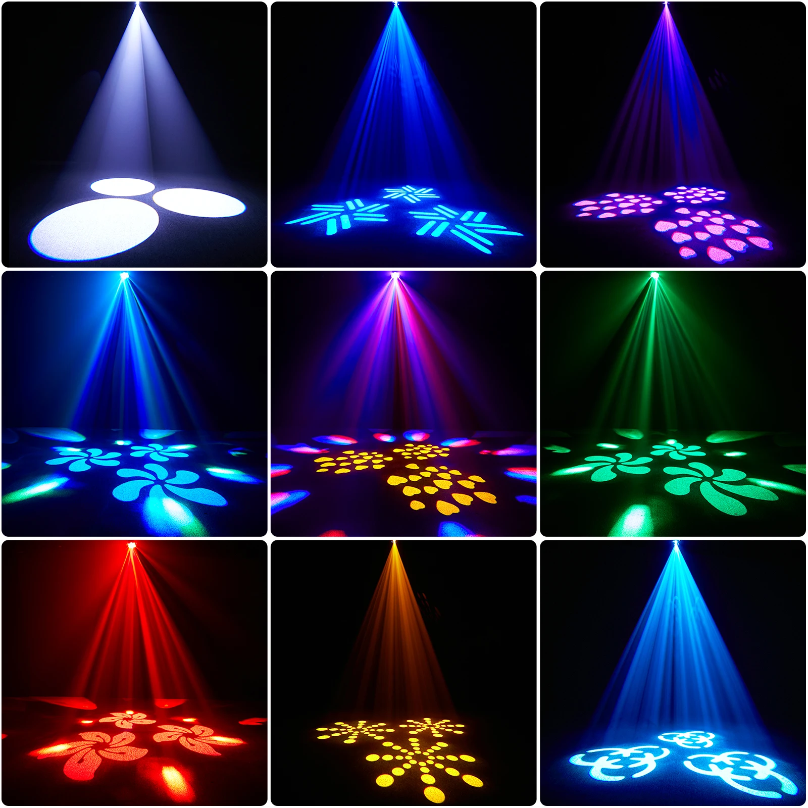 U'King-luces de cabeza móvil de ojo de abeja, Gobos RGBW de 150W, luces de escenario con Control DMX512, luces de DJ para Navidad, fiesta, discoteca, Club, Bar y espectáculo