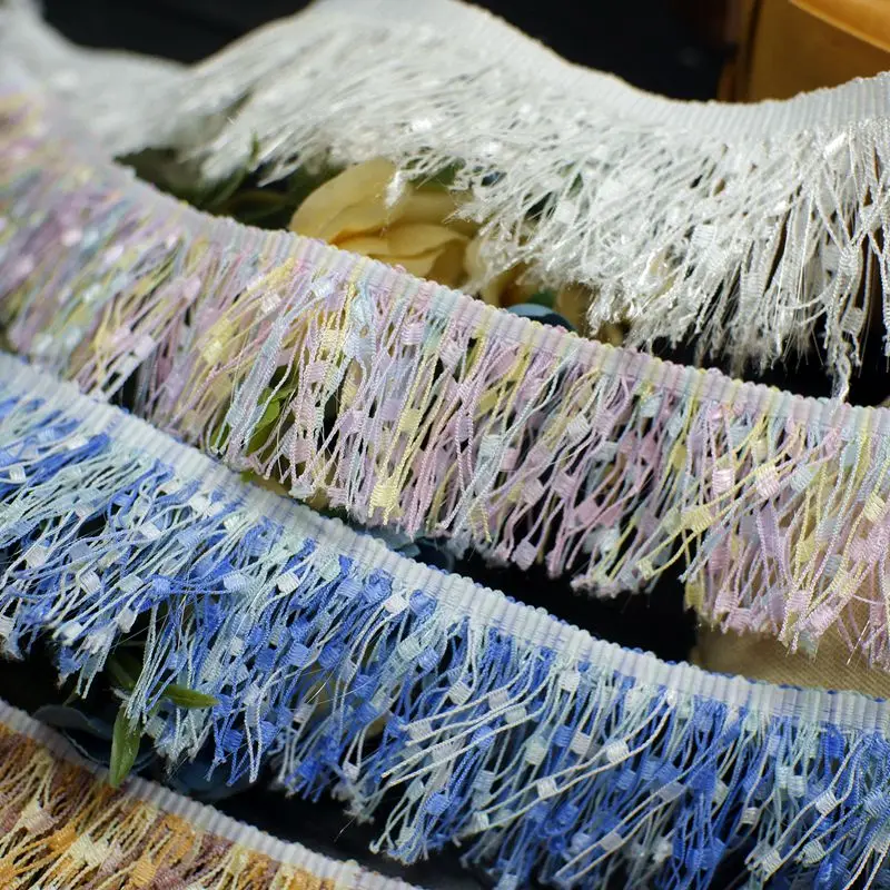 

10yard/lot accessories DIY handmade decorative materials tassel lace trimming width 3.8cm clothing baby clothes lace trim