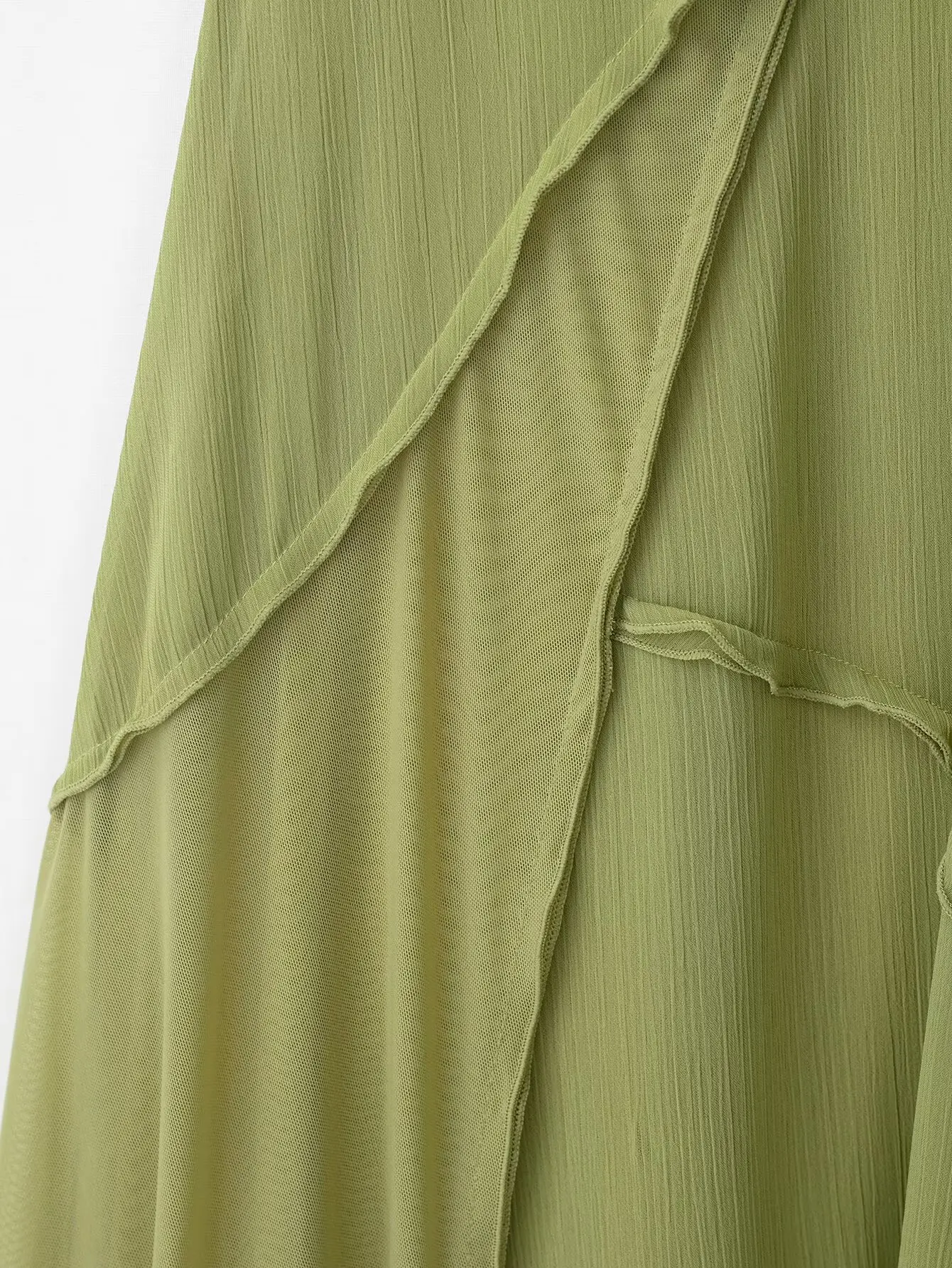 KONDALA Abito longuette elegante autunno donna Decorazione bordo arricciato Abito lungo Cami 2025 Abito da festa per le vacanze alla moda primavera/estate