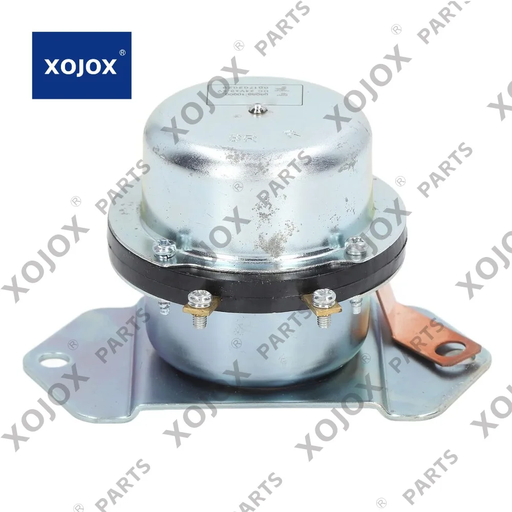 

XOJOX Battery Disconnect Switch Electromagnetic Solenoid Power Relay 24V Alloy Steel Electromagnetic Power Main Switch Part for