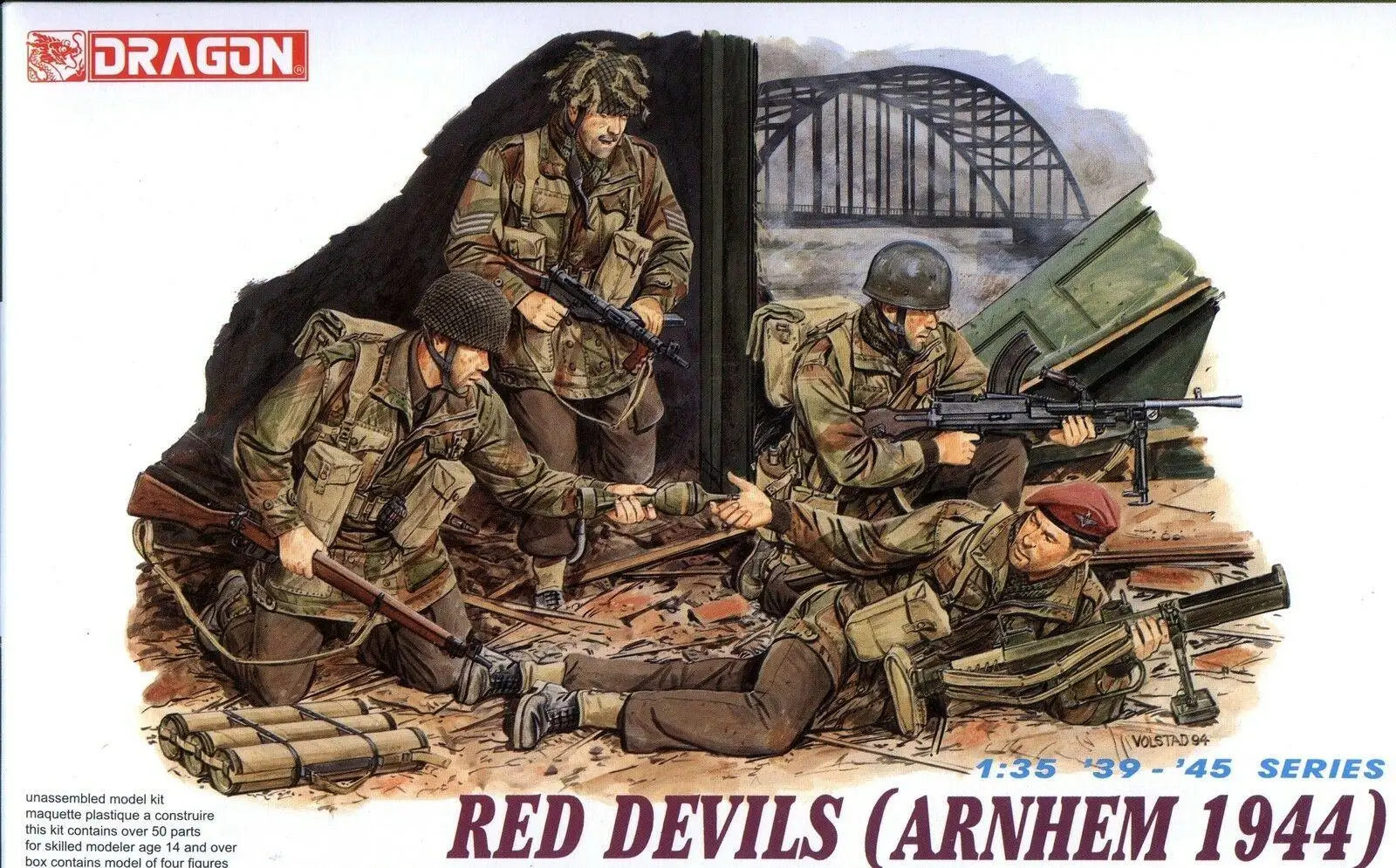 

Dragon 6023 1/35 scale WWII British Red Devils (Arnhem 1944) (4 Figures)