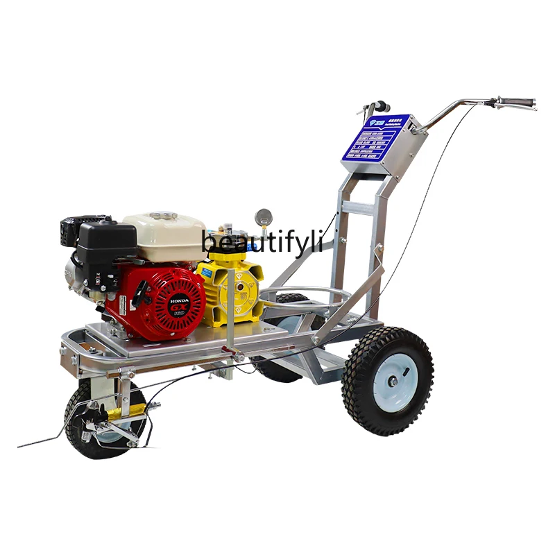 Gasoline cold spray marking machine Diesel lane, line drawing parking space Small runway Painting runway