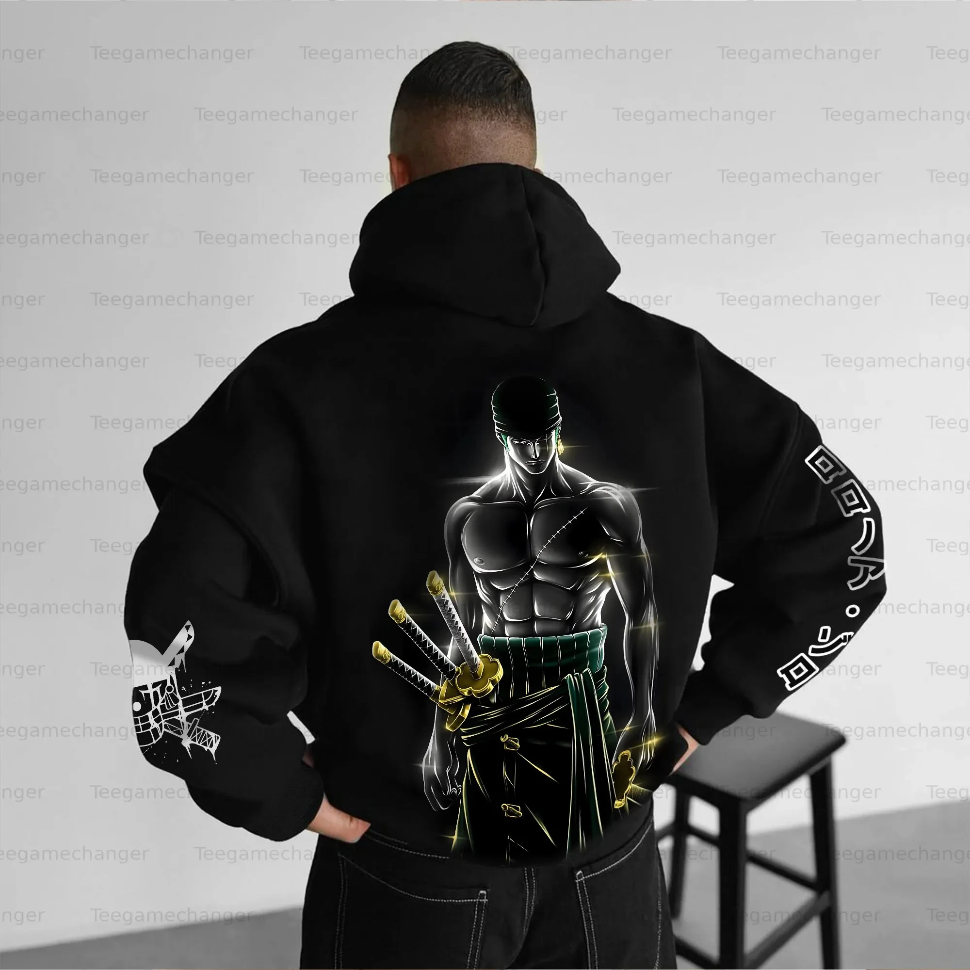 

ONE PIECE Parent-child Clothing Autumn and Winter Japanese Hotblooded Animation Classic Character Hoodie Men's and Women's