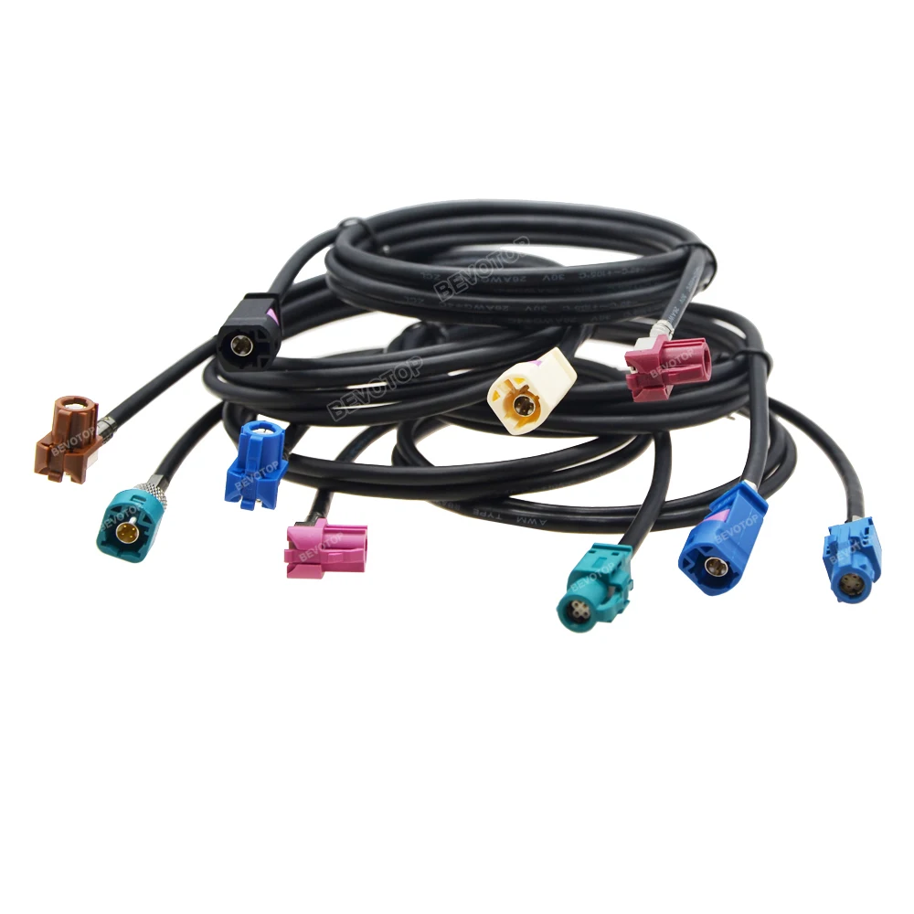 Imagem -06 - Bevotop-chicote de Fios para Fêmea Impermeável Hsd a Fêmea Não Impermeável 90 ° Jack Cabo 4pin Lvds Alta Velocidade Core 535 Line