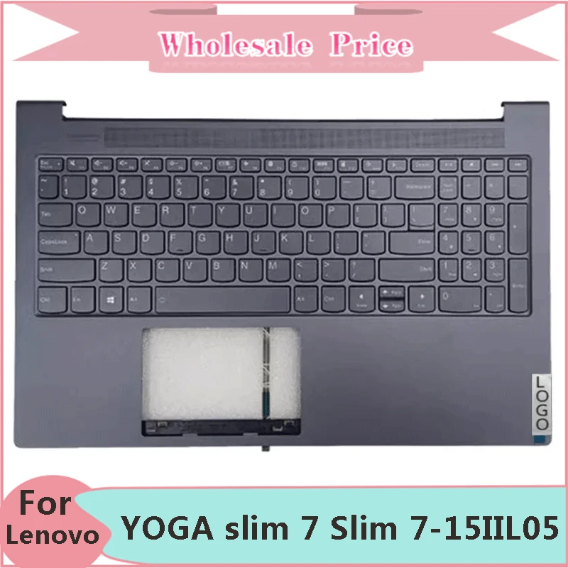 

New For Lenovo YOGA slim 7 Slim 7-15IIL05 7-15ITL05 7-15IMH05 Laptop Palmrest Case Keyboard US English Version Upper Cover