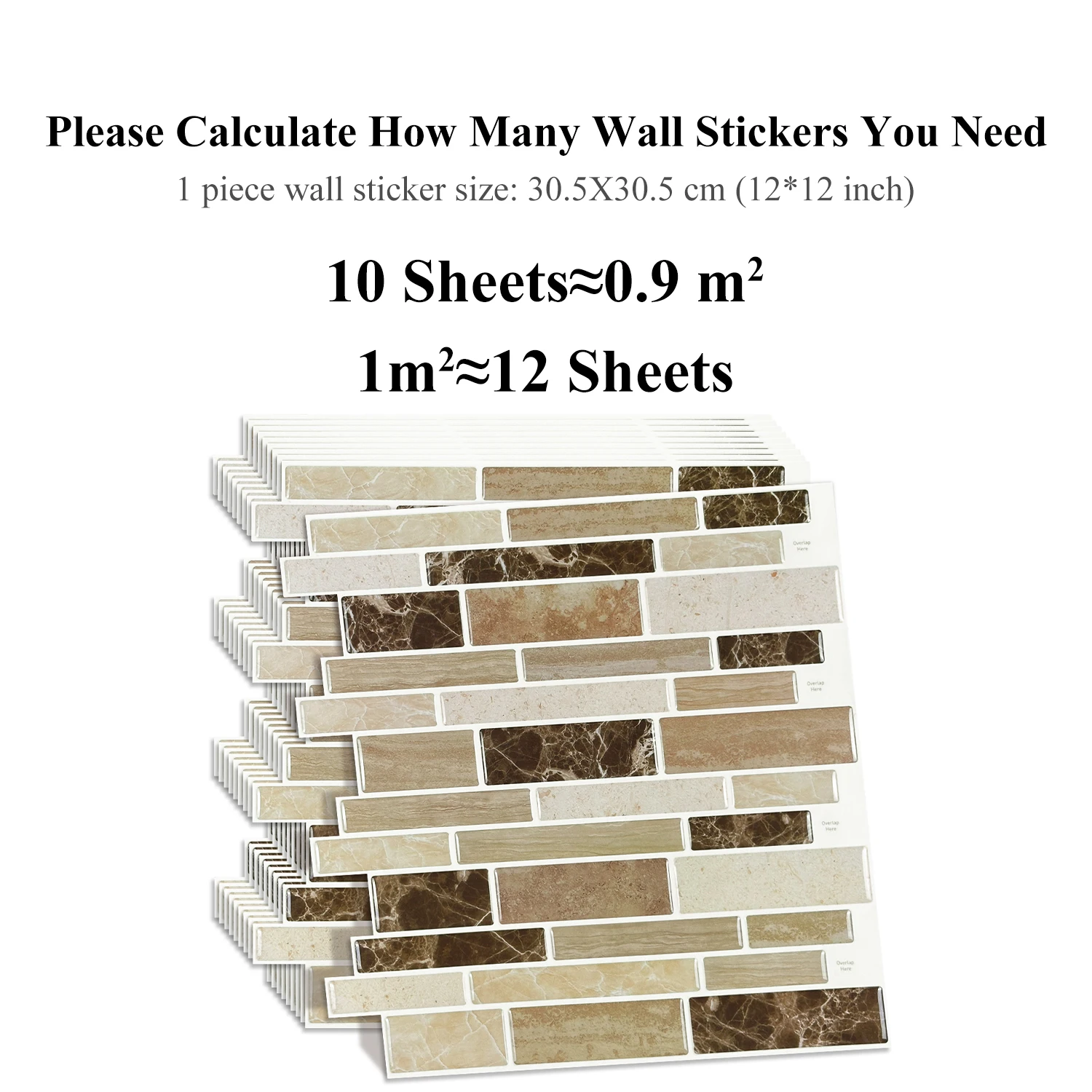 1 Sheet Kitchen Splash Guard Porch Renovation Self-adhesive Wall Stickers