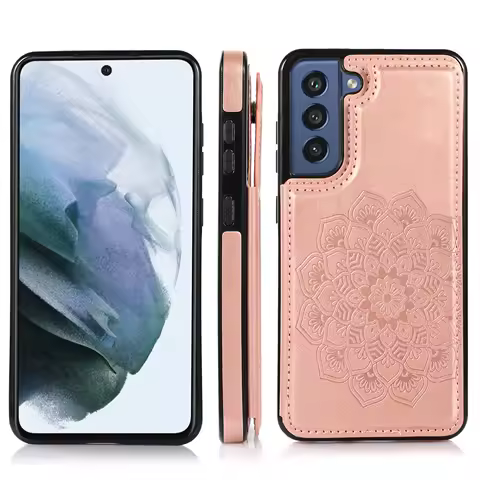 Mandala Floral Flip Leather Wallet for Samsung Galaxy S23 S21 FE S24 S22 Ultra Plus A53 A73 A14 A54 Case with Credit Card Holder
