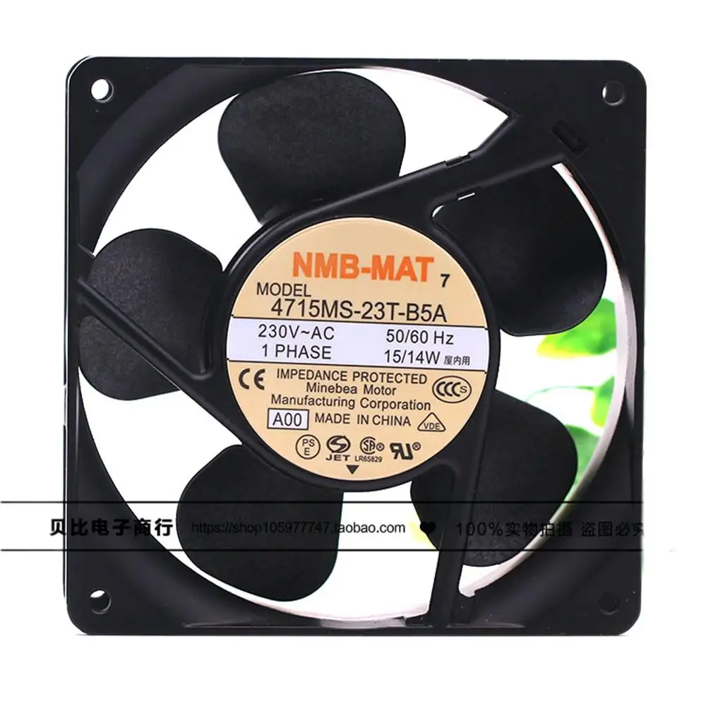 

Для NMB-MAT Minebea 4715MS-23T-B5A-D00 120x120x38 мм 230 В 0,12 А 88,25 куб. футов вентилятора охлаждения переменного тока