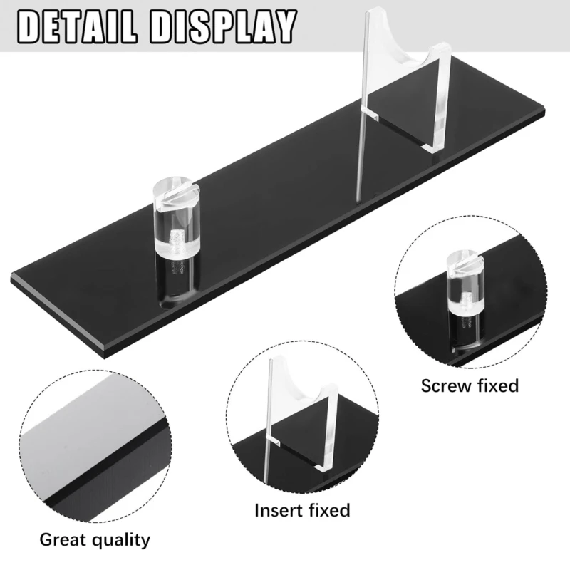 Espositore Per Coltelli In Acrilico Trasparente – 8x8x7,6 Cm, Design Compatto E Antiscivolo, Ideale Per Scrivania, Cucina O Da Collezione, Set Da 2 Pezzi