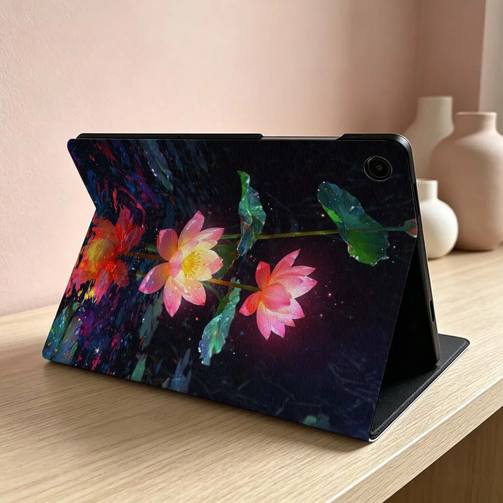 Picture 3: Water Lily Bloom Pattern Soft For Samsung Galaxy Tab S11 S10 S9 S8 S7 S6 A11 A9 A8 A7 Ultra Lite FE Plus Inch Tablet Case