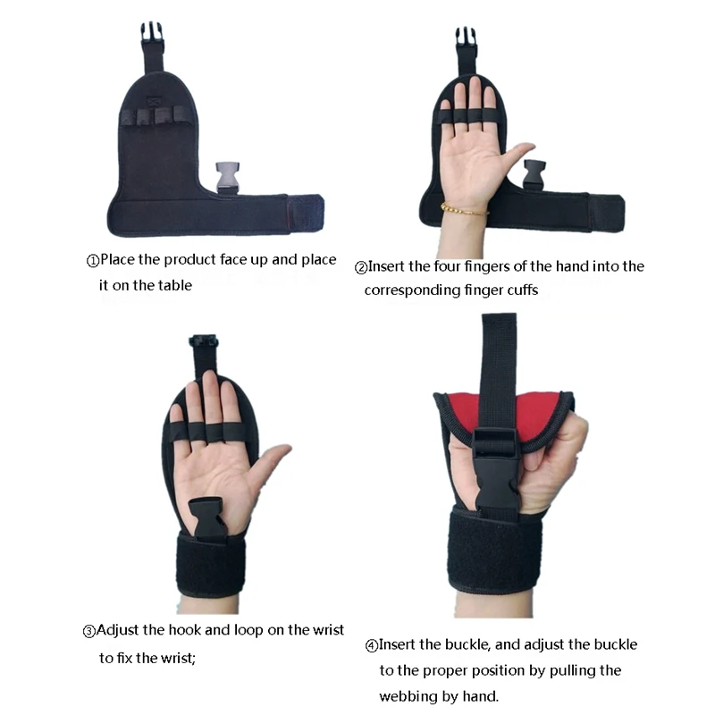 Rehabilitation Finger Gloves Brace Breathable Anti-Slip Auxiliary Fixed Fist Finger Hemiplegia Recovery Patient Training