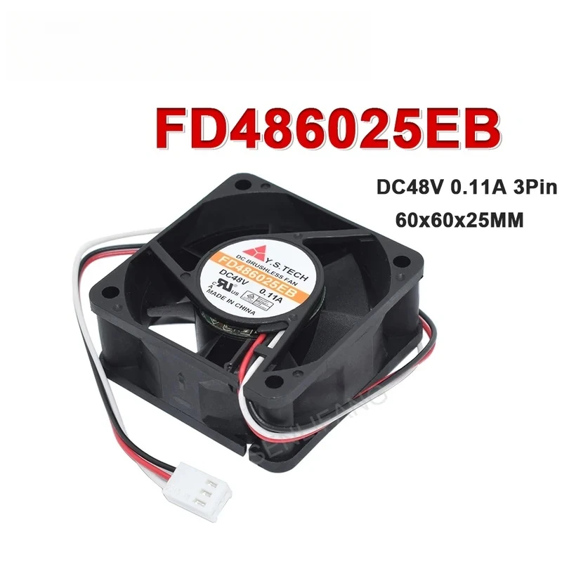 

CHJNew FD486025EB для Y.S.TECH DC48V 0,11A 6025 6 см 60 мм 60x60x25 мм охлаждающий вентилятор 3PIN