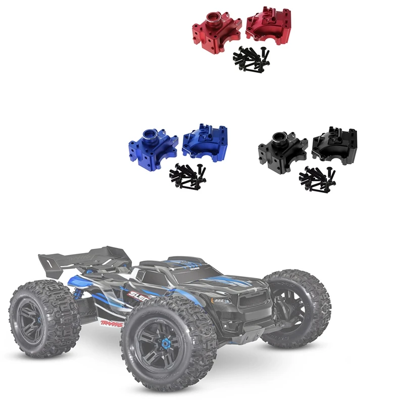 Caixa de engrenagens frontal e traseira de alumínio 9529 para 1/8 traxxas trenó 95076-4 rc carro atualizações peças acessórios