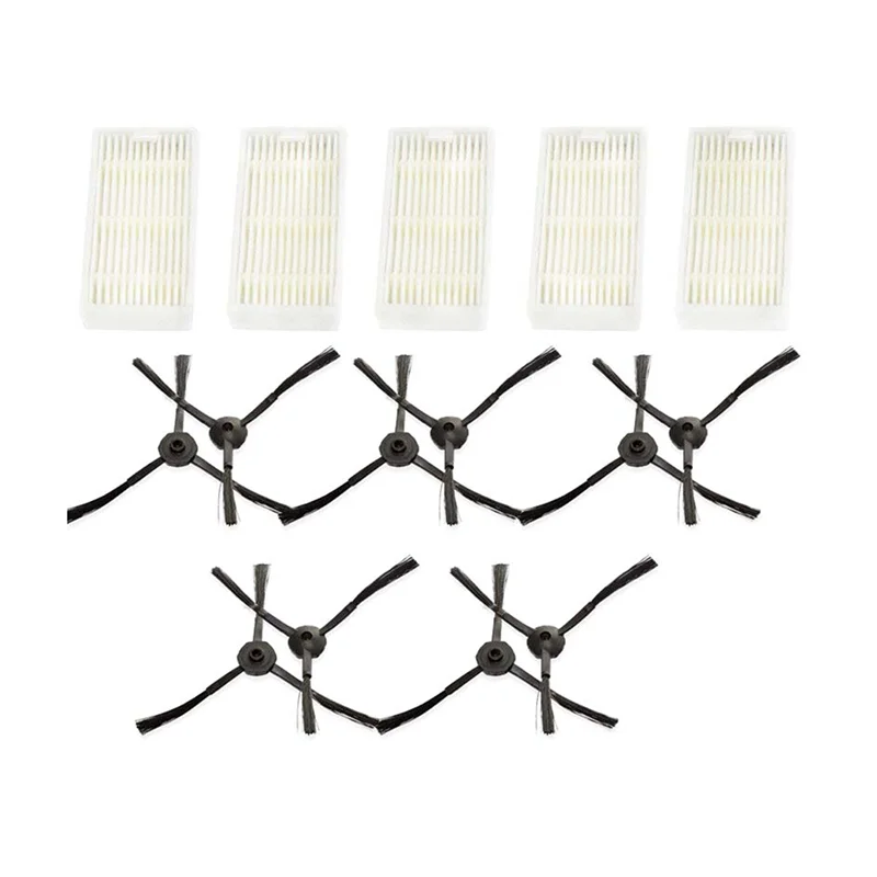 Shopper's Appliances 10 Filtrów + 20 Szczotek Bocznych Do Medion MD16192 MD18500 MD18501 MD18600 Series