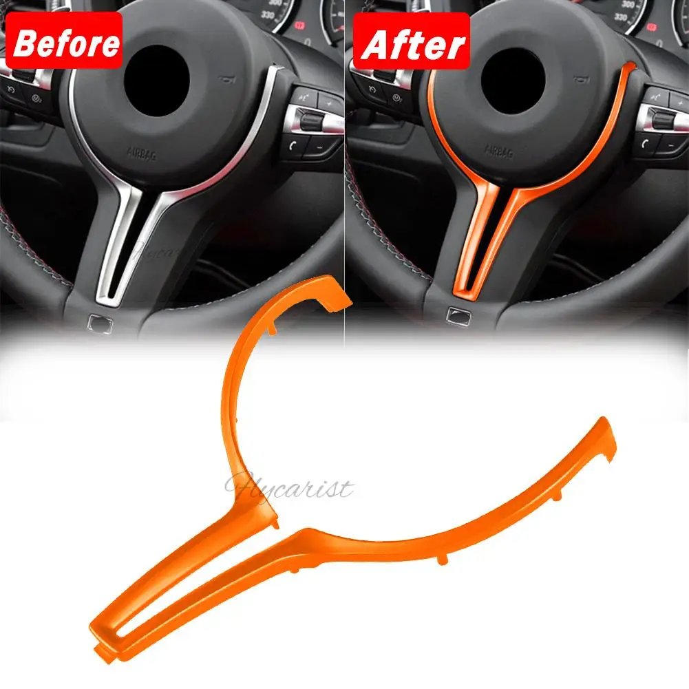

Для BMW M2 F87 M3 F80 M4 F82 F12 X5M X6M оранжевый чехол на руль внутренняя накладка