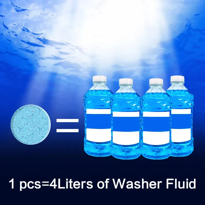 10/60pcs Solid Cleaner Car Windscreen Cleaner Effervescent Tablet Auto Wiper Glass Solid Cleaning Concentrated Tablets Detergent view 4