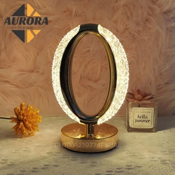 Nordic LED Table Lamp Stepless Dimming USB Charging Touch Switch Home Decoration Bedroom Bedside Living Room Acrylic Desk Lamp