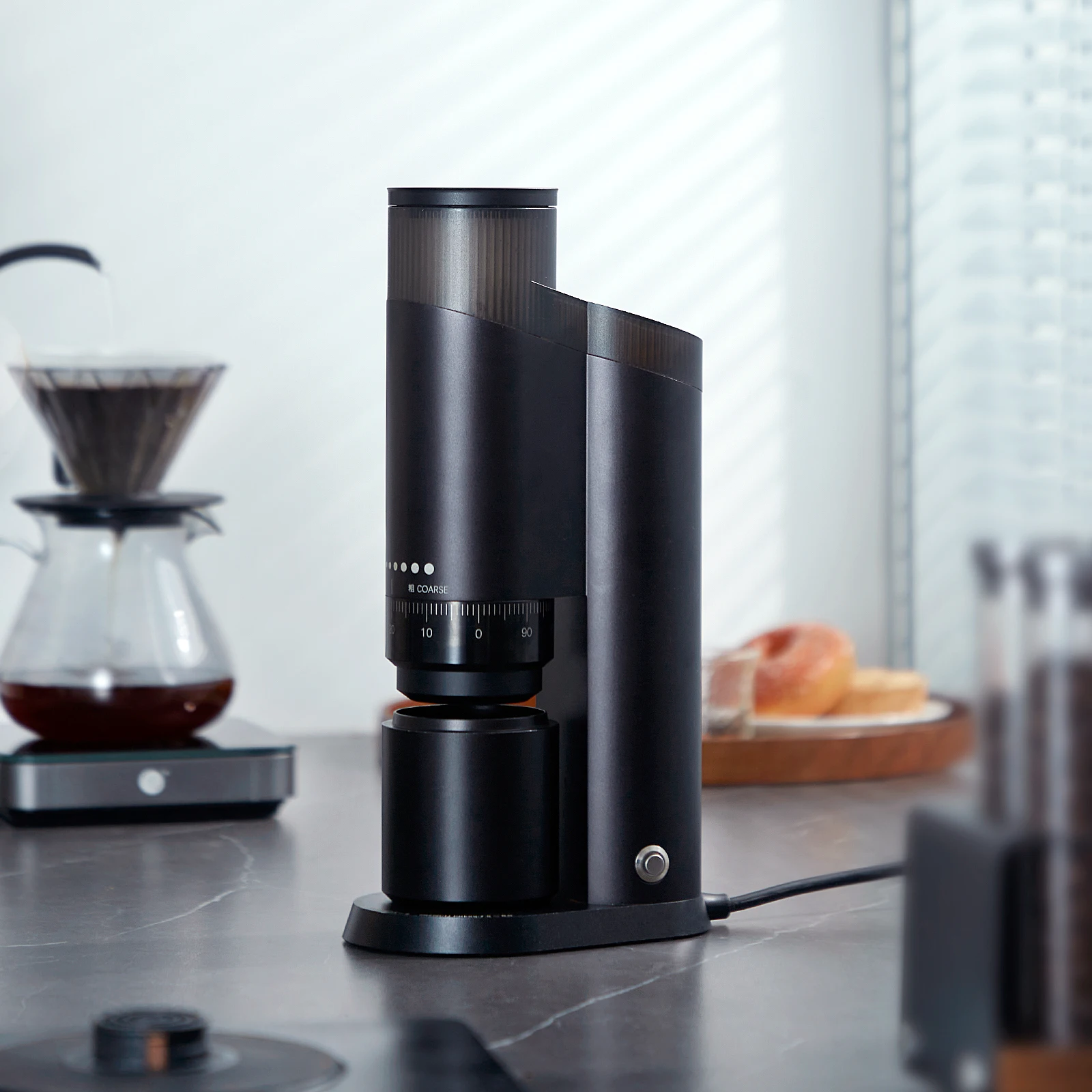 zeroHero Electric Coffee Grinder 70 Clicks Adjustable Magnetic Catch Cup for Home Barista Espresso Pour Over Grinding Kits Pro X