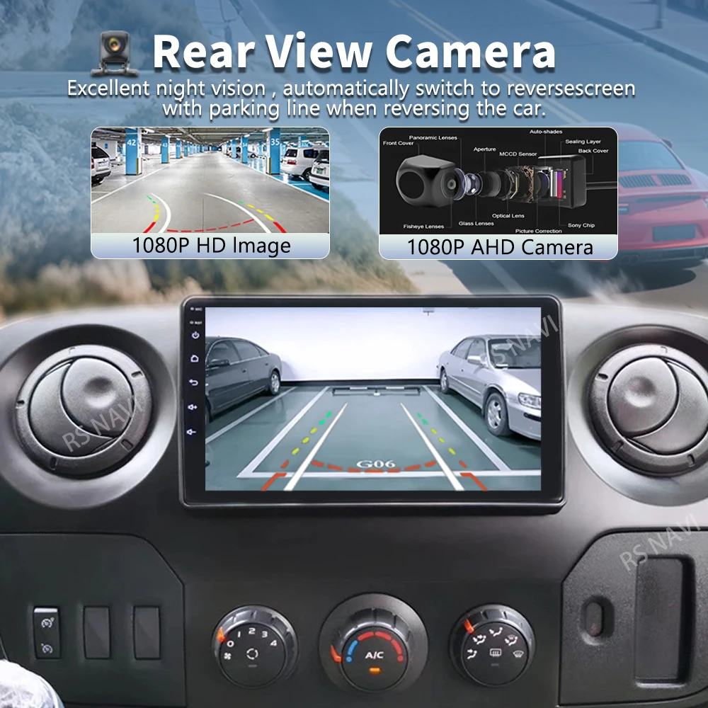 Android 16 Carplay Car For Renault Master Nissan NV400 Opel Movano 2010-2021 Multimedia Radio Player Stereo GPS 2Din Head Unit