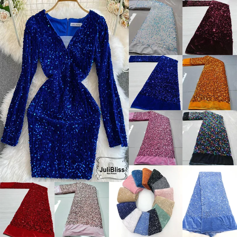 

Бархатная ткань с блестящими пайетками — блестящая ткань для поделок и декора