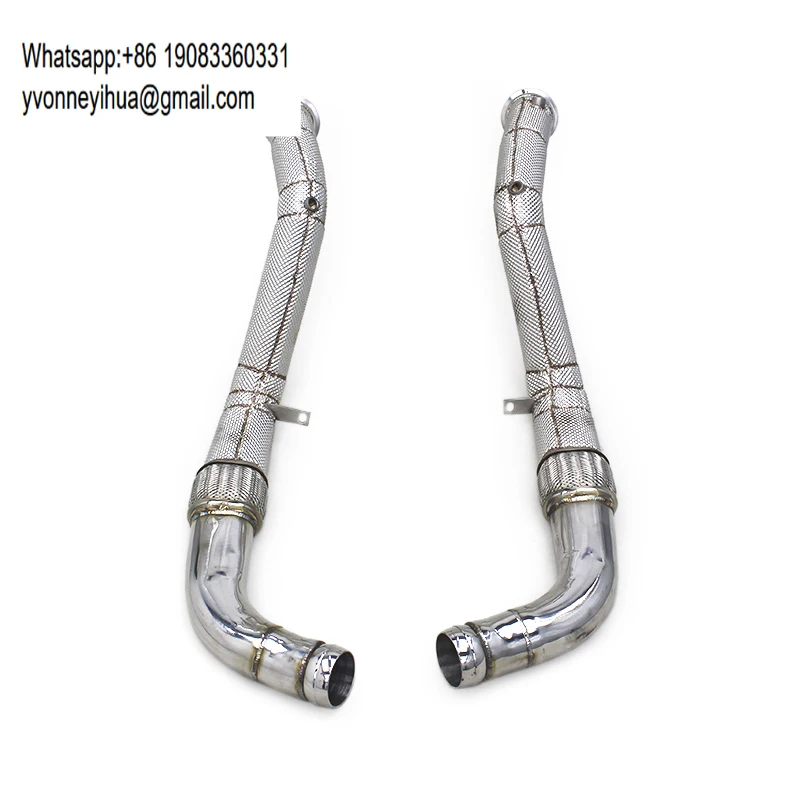 

Выхлопные трубы (даунпайпы) для Bentley Continental GT 4.0TT/6.0TT 2020-2024, нержавеющая сталь, система выхлопа автомобиля