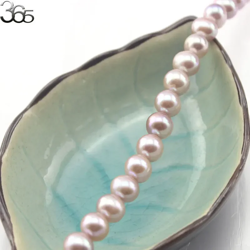 AAA Grade 8-9mm White Pink Purple Gray Natural Freshwater Pearl Round Loose Beads Strand 14\'\'