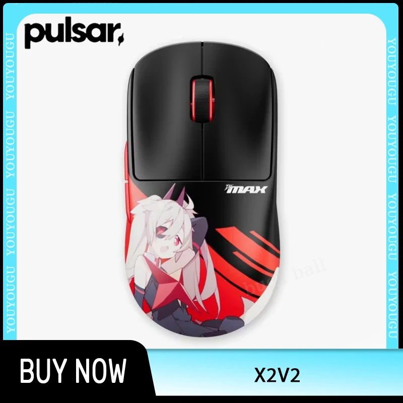 Pulsar DJMAX Respect V X2V2 Medium Mouse Dual Mode Wireless Gaming Mouse Custom Paw3395 4KHz Lightweight Mice PC Accessories