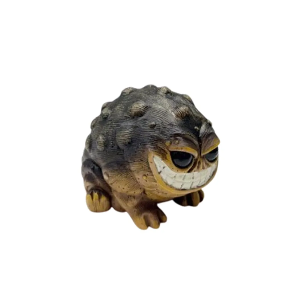

Durable Funny Small Toad Figurine Resin Crafts Handmade African Rain Frog Statue Realistic Animal Sculpture Party Decoration