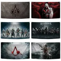2x3ft 3x5ft Assassins Flag Polyester Digital Printed  Creeds Tapestry Curtain For Decor
