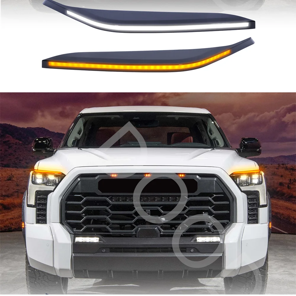 Auto Led Lights For Toyota Tundra 2023 2024 2025 Led Drl Headlamps Turn Signal Lights Auto Accessories