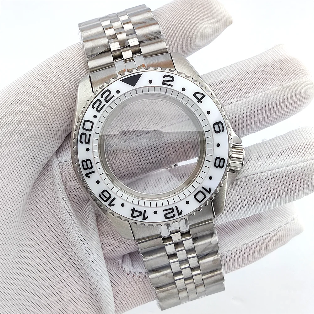 Boîtier de montre de luxe pour hommes, 40mm, SKX007, NH35, adapté au cadran 28.5mm, boîtier étanche en verre saphir