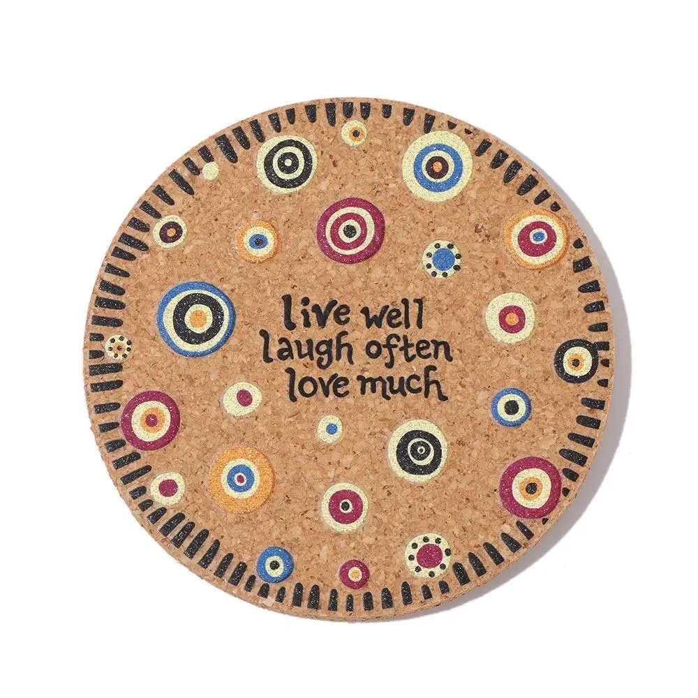 Tableware Decor Household Tea Coasters Placemats Non-slip Cork Coasters Heat Resistant Anti-hot Heat Pad Wooden Cup Mat