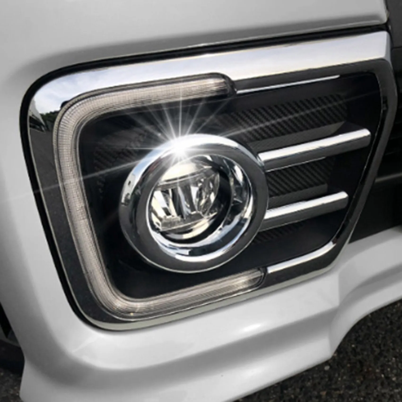 2PCS Car Front Head Fog Light Cover for Suzuki Spacia Custom MK53S Main in Car Light