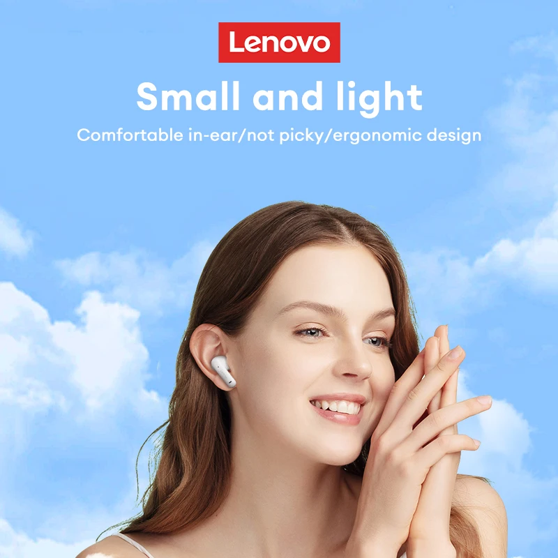 Lenovo EA210 New TWS Wireless Bluetooth V5.3 Headset HD Call Gaming Headset Long Range Low Latency In-Ear Headset