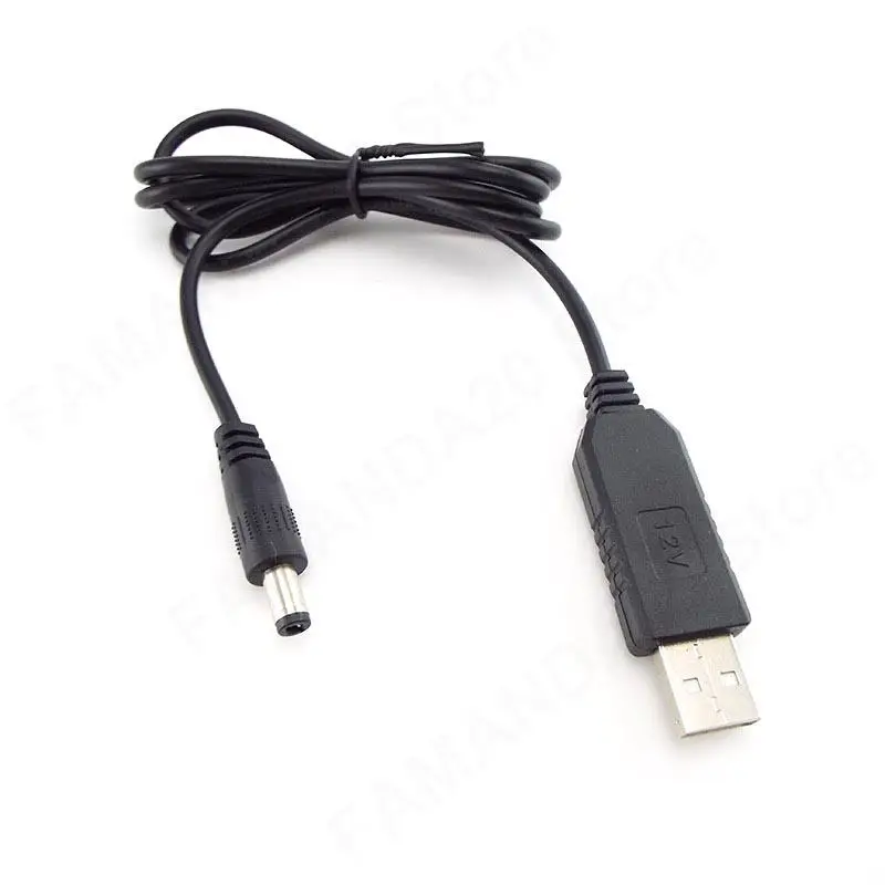 5V 9V 12V DC to Type A USB Power Boost Line Step UP Module USB Male Converter Adapter Cable 5.5mm*2.1mm Plug Jack Cable M20