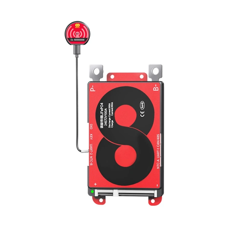 100A Li-Ion Battery BMS  With Wifi Module And CAN 485 Communication Protection Board  For Lifepo4 Lithium Battery Pack