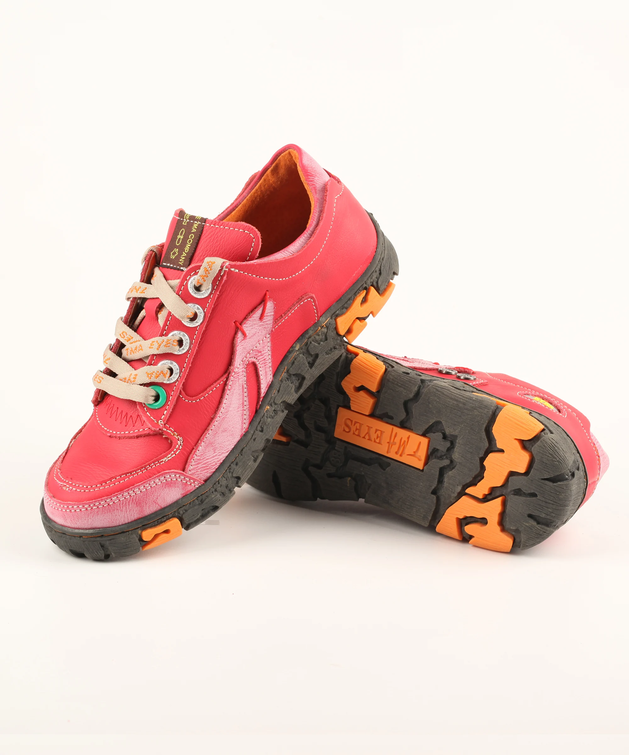 TMA AUGEN Echtem Leder frauen Flache Sneaker Schuhe Für Outdoor – Detail 4
