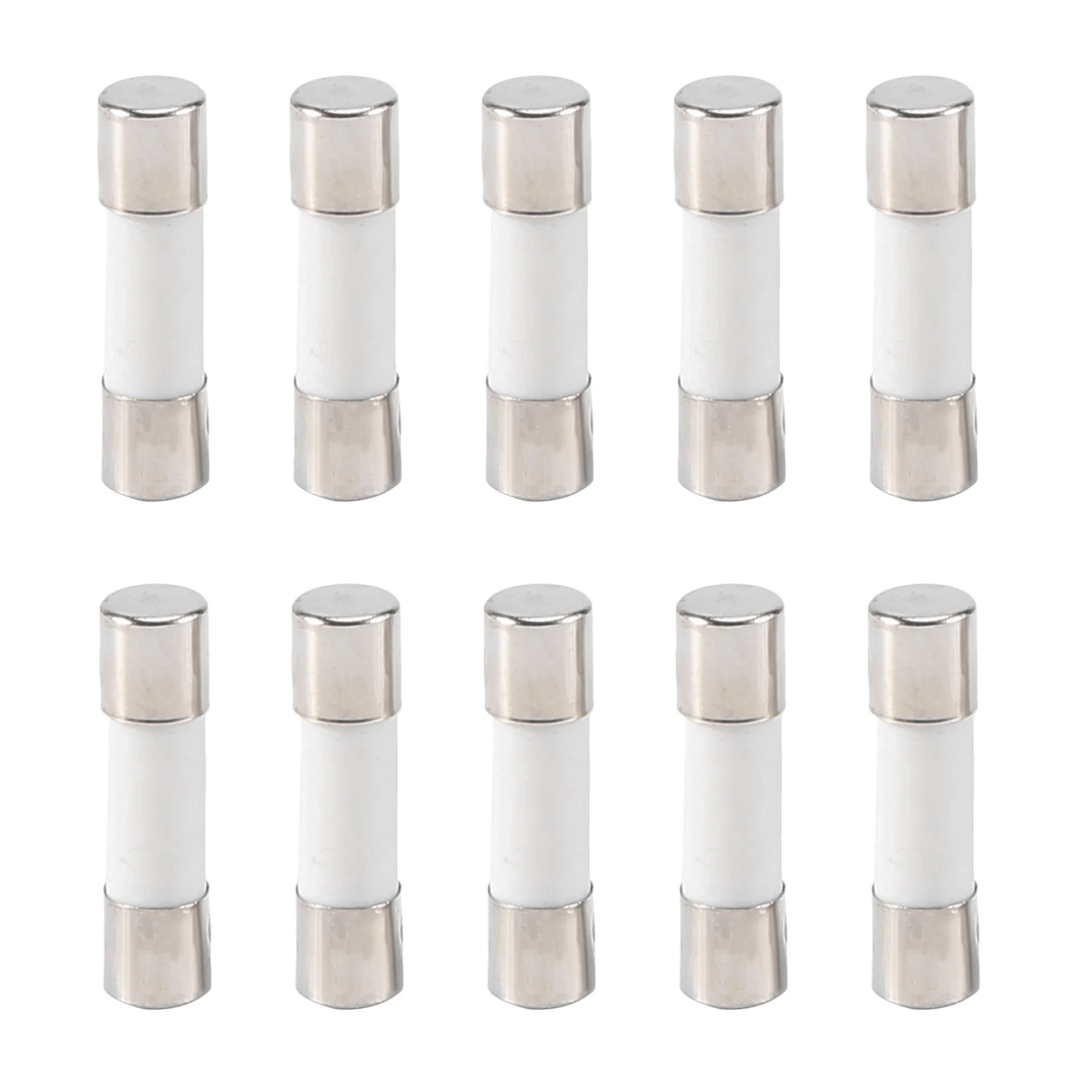 A14M 10Pcs 250V 0.5A 500mA Fast Blow Ceramic Fuses Tubes 5mm x 20mm