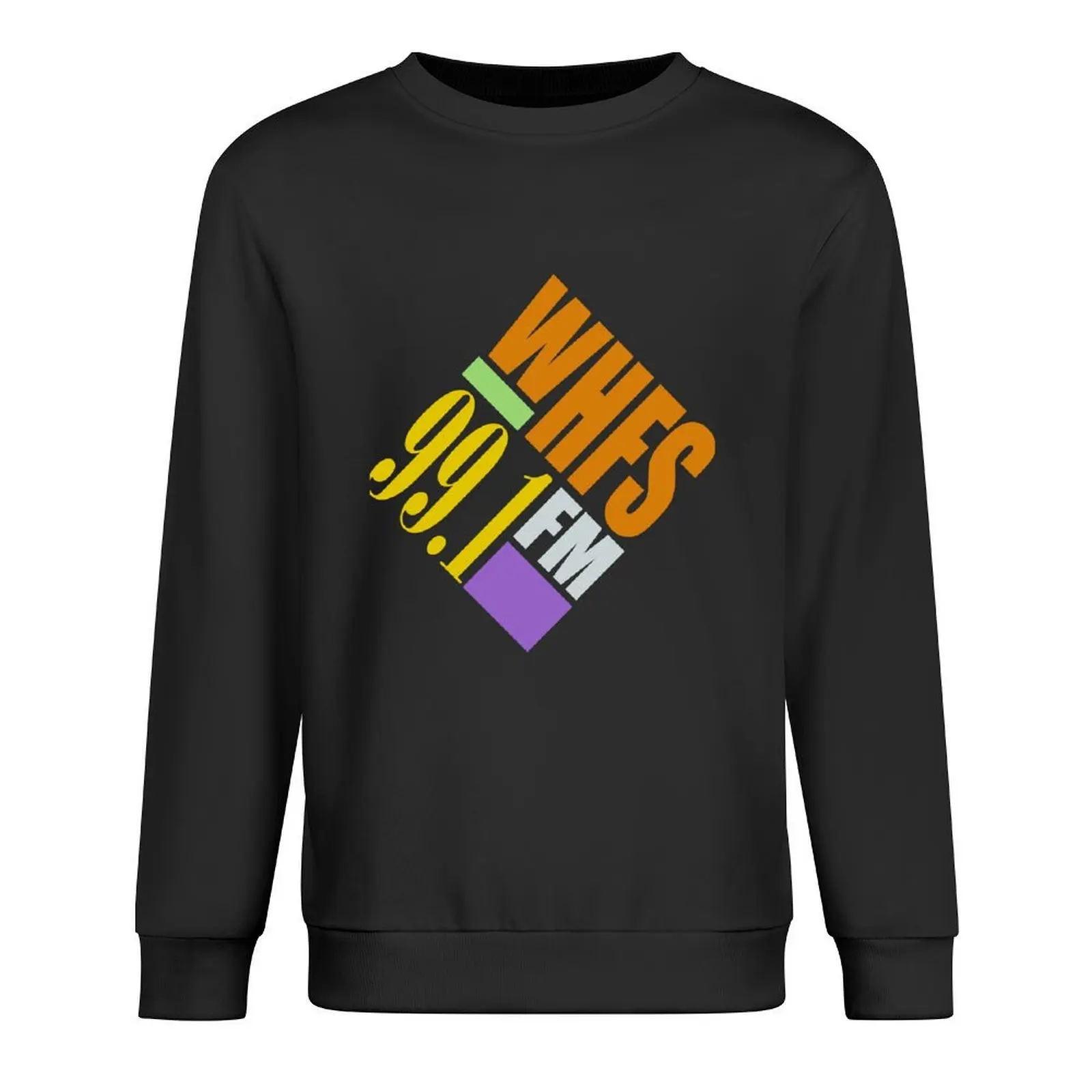 

WHFS 99.1 FM Pullover male clothes men's winter sweater men's clothes men clothing new sweatshirt
