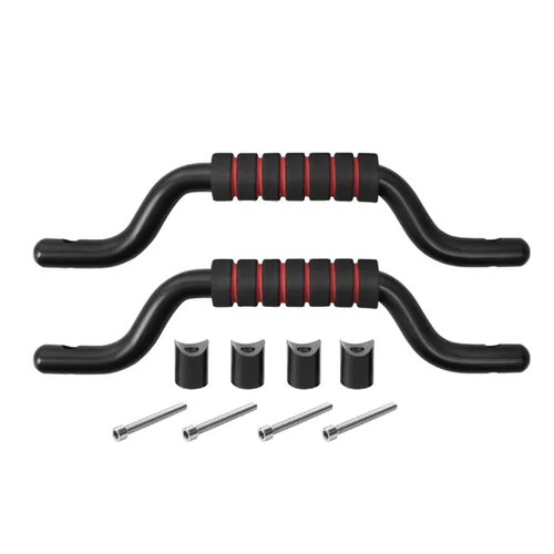 Imagen 2 del producto Manijas de agarre de aleación de aluminio con barra antivuelco delantera para Ford Bronco 2021 2022 2023 Componente de piezas interiores (negro)