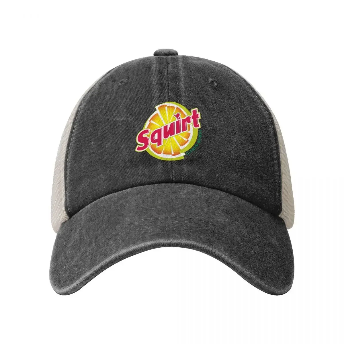 Colorful Obsolete Squirt Soda Logo Introduced in 2002 Baseball Cap Wild Ball Hat Christmas Hat New Hat Designer Female Men's