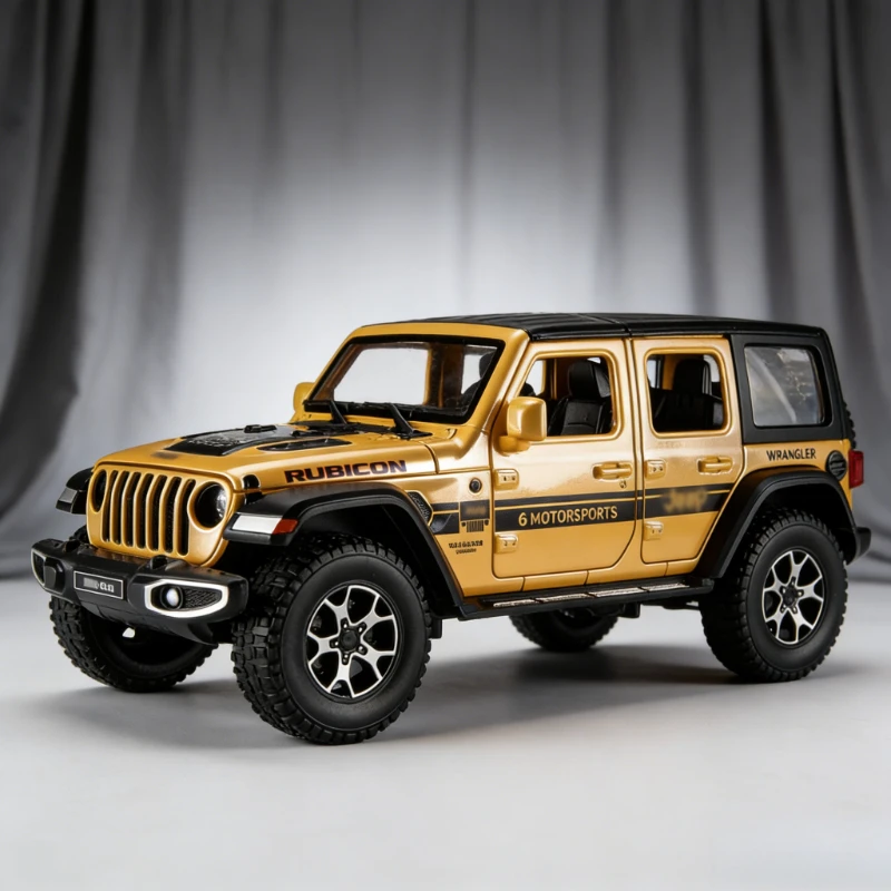 

1:22 Simulation Alloy Phuket Off-Road Model Children's Sound and Light Pull Back Multi-door Toy Ornament Decorative Gift