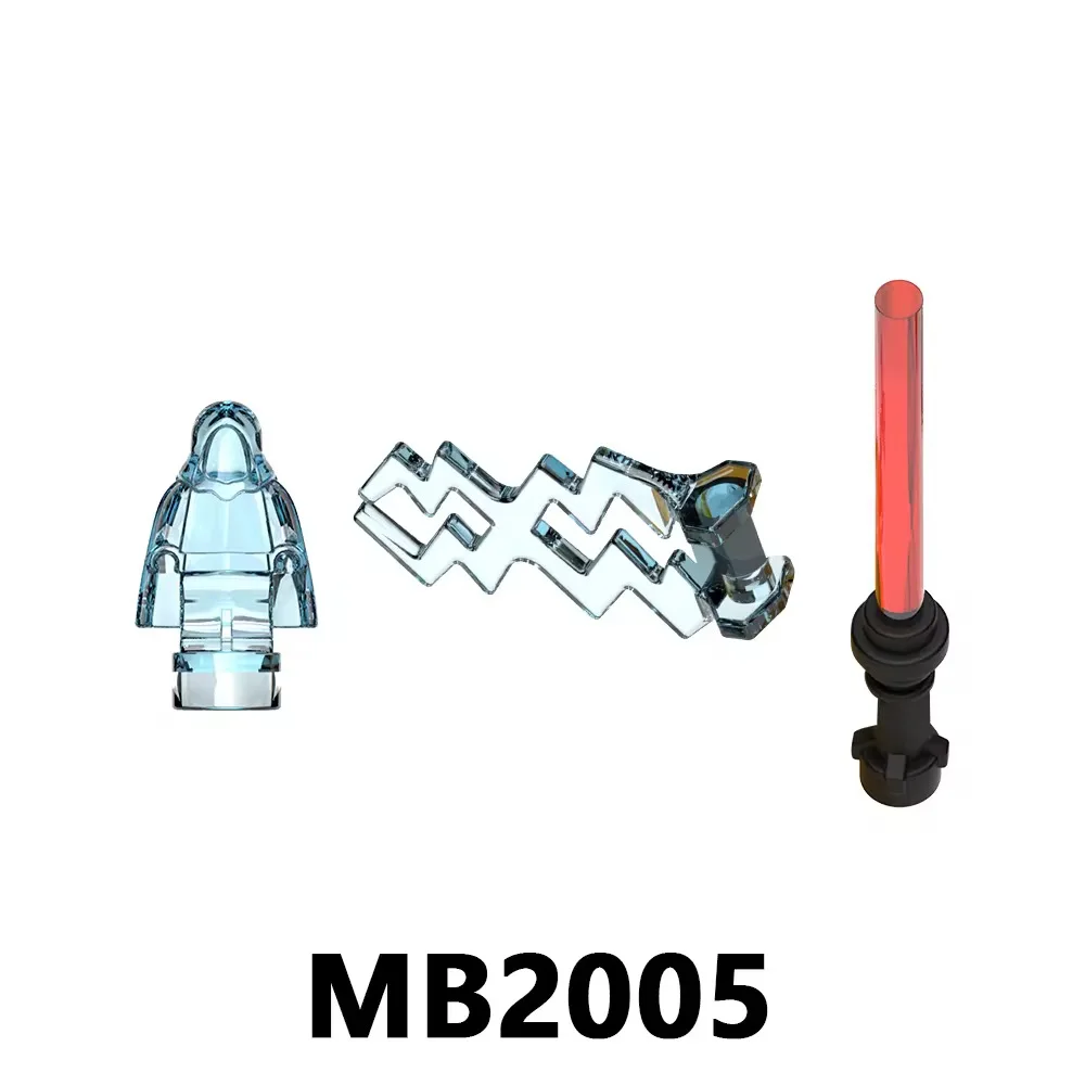 BLOKEES Mini Figure Assembly Wolfpack Clone Trooper Bricks Plo Koon Barriss Offee Boba Fett Luke Skywalker Mandalorians  Toys view 5