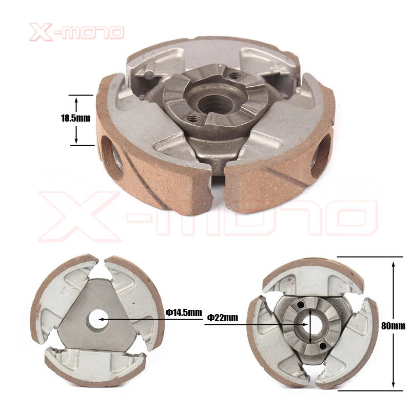MOTOR Store Shoes 40-6/40-5/ for KTM50 Centrifugal Clutch Plate 49cc Mini Pocket Pit Quad ATV Dirt Ride Coffee